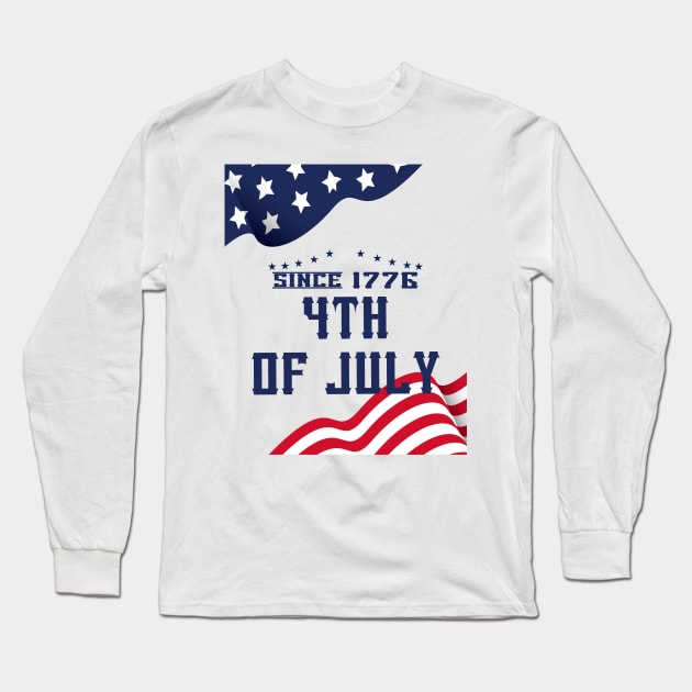 4th of july Long Sleeve T-Shirt by DELLA73